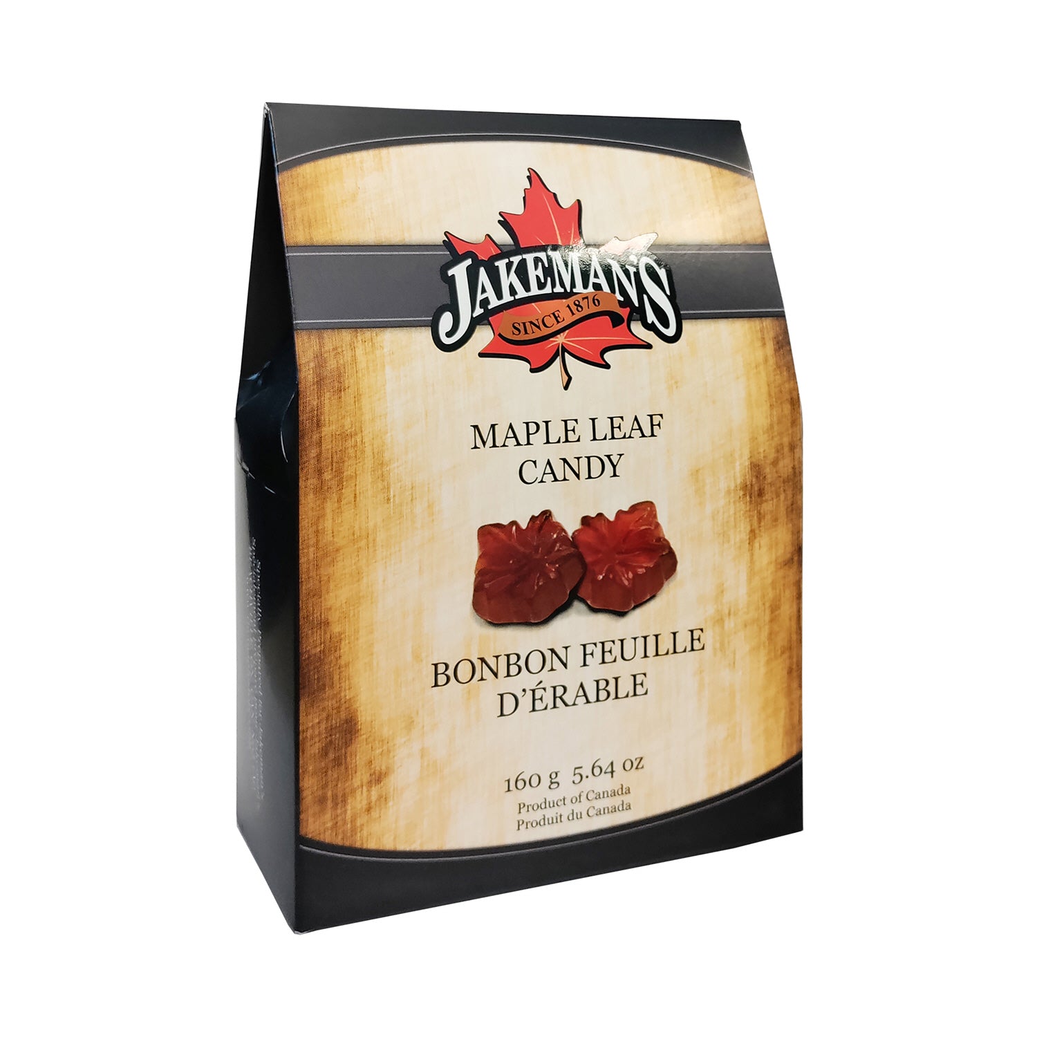 Boîte de bonbons à la feuille d'érable Jakeman's 160g