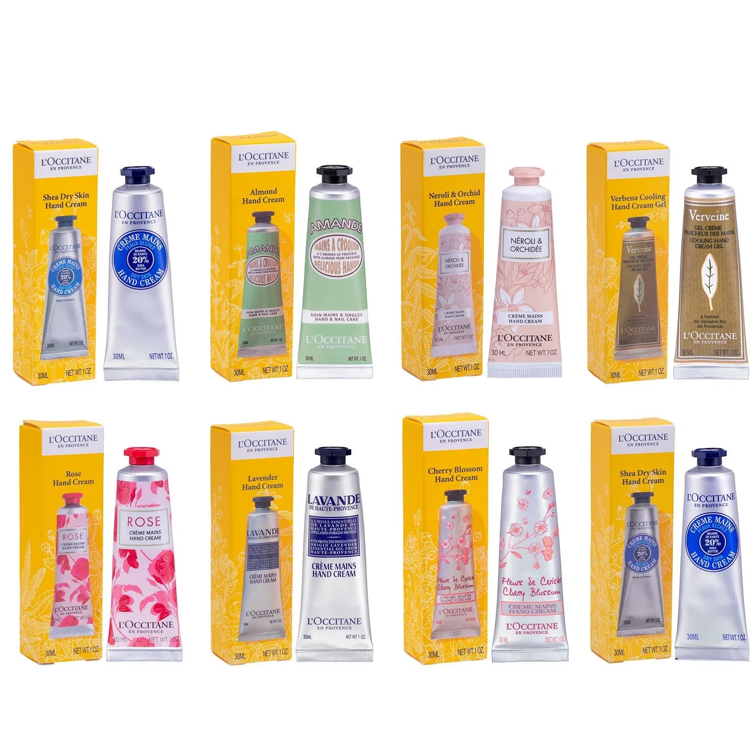 L’Occitane Fantastic 8 Hand Creams Set 8 x 30ml