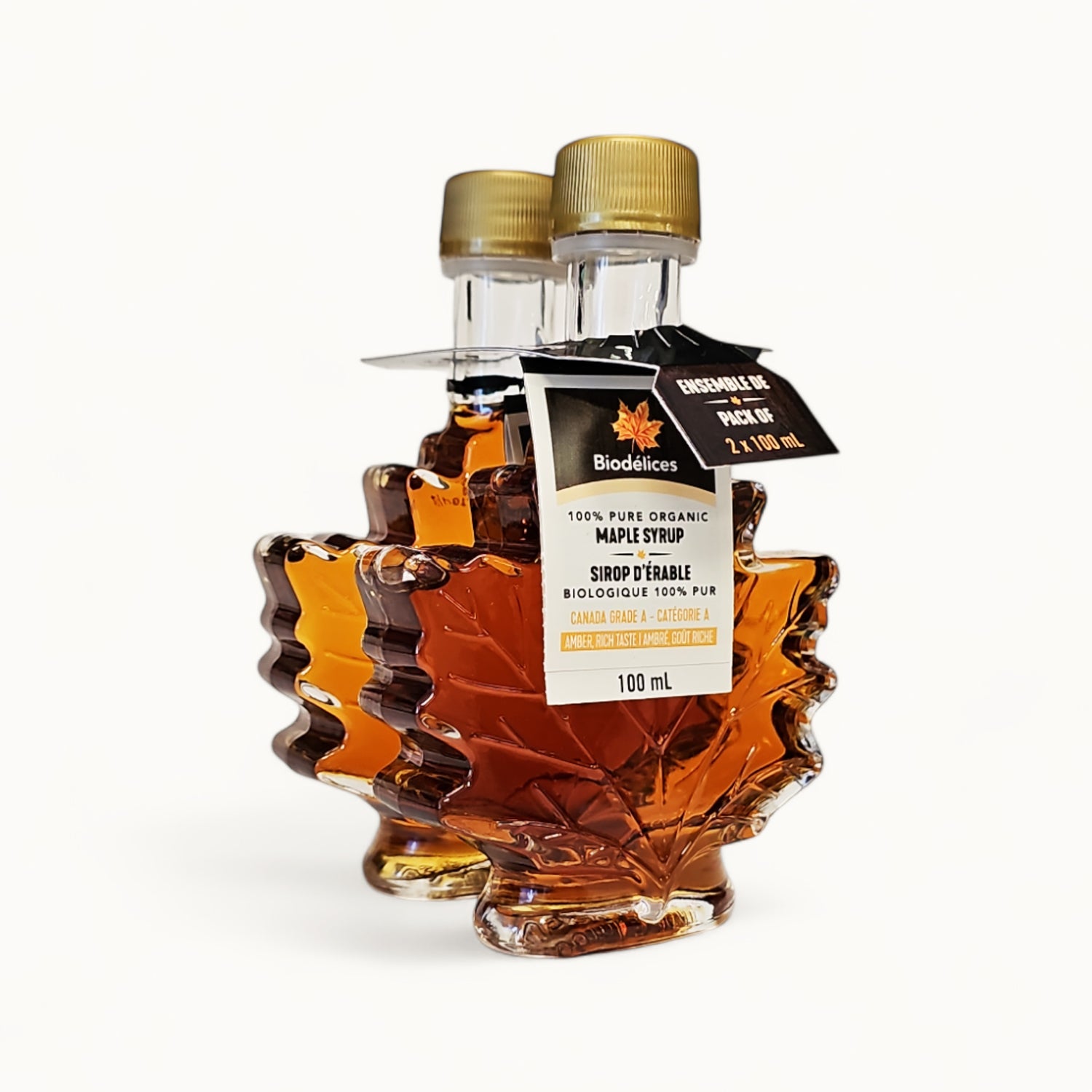 Biodélices Organic Maple Syrup Amber 2 x 100ml