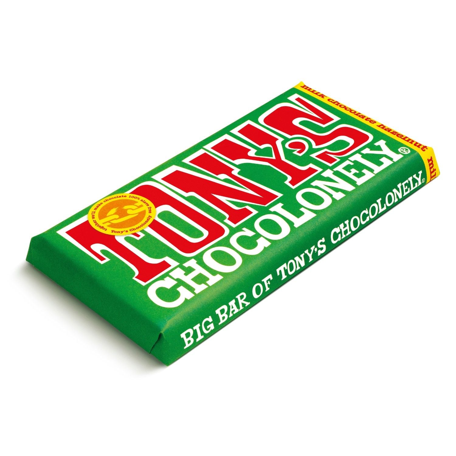 Tony's Chocolonely Milk Chocolate Hazelnut Bar 240g