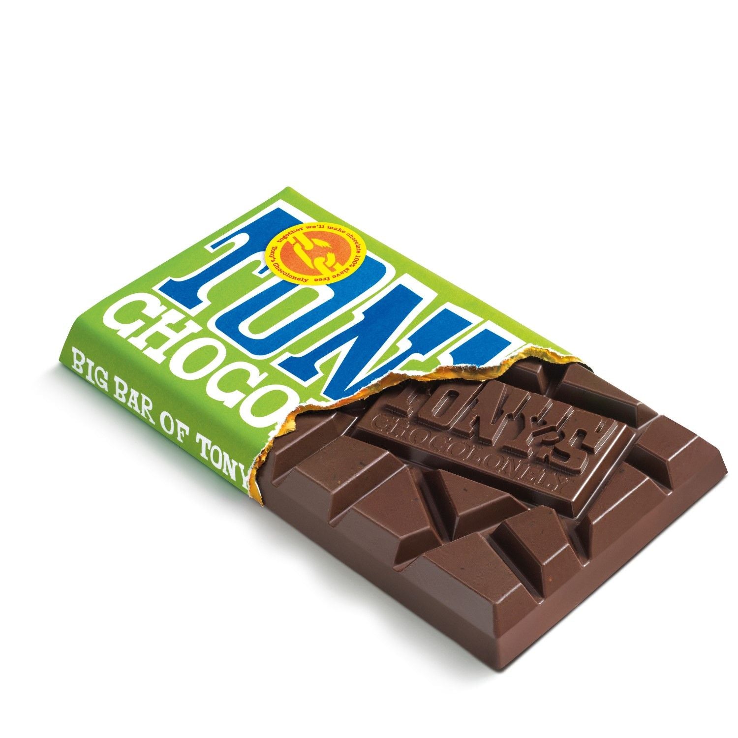 Tony's Chocolonely Dark 51% Almond Sea Salt Bar 240g