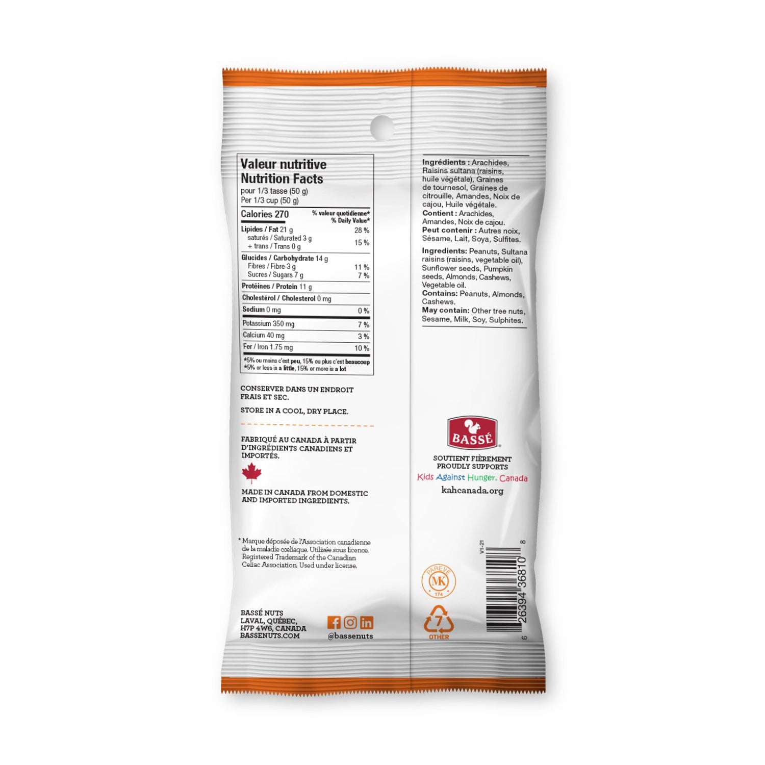 Bassé Mountain Peak Mix 130g