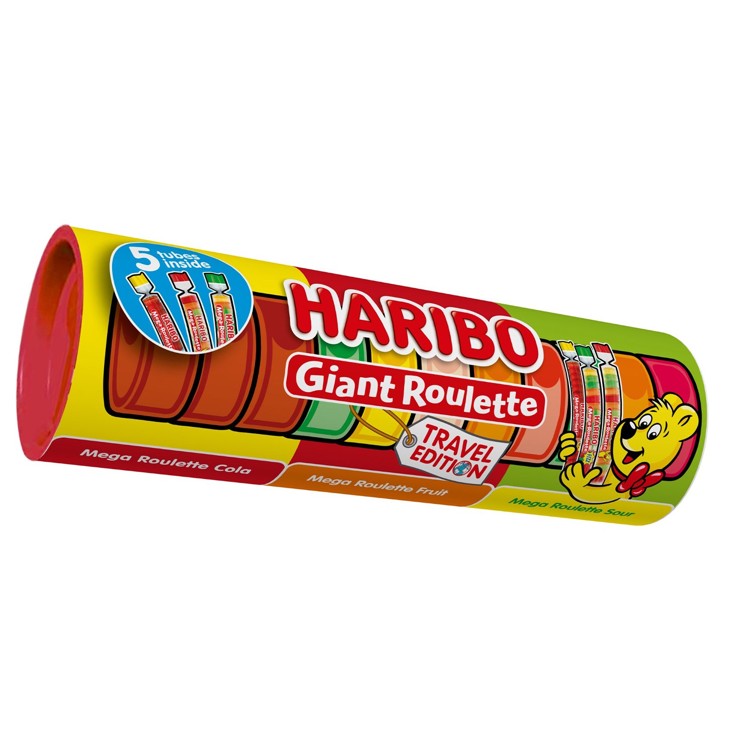 Haribo Giant Roulette Gummies Multi-Saveurs 225G