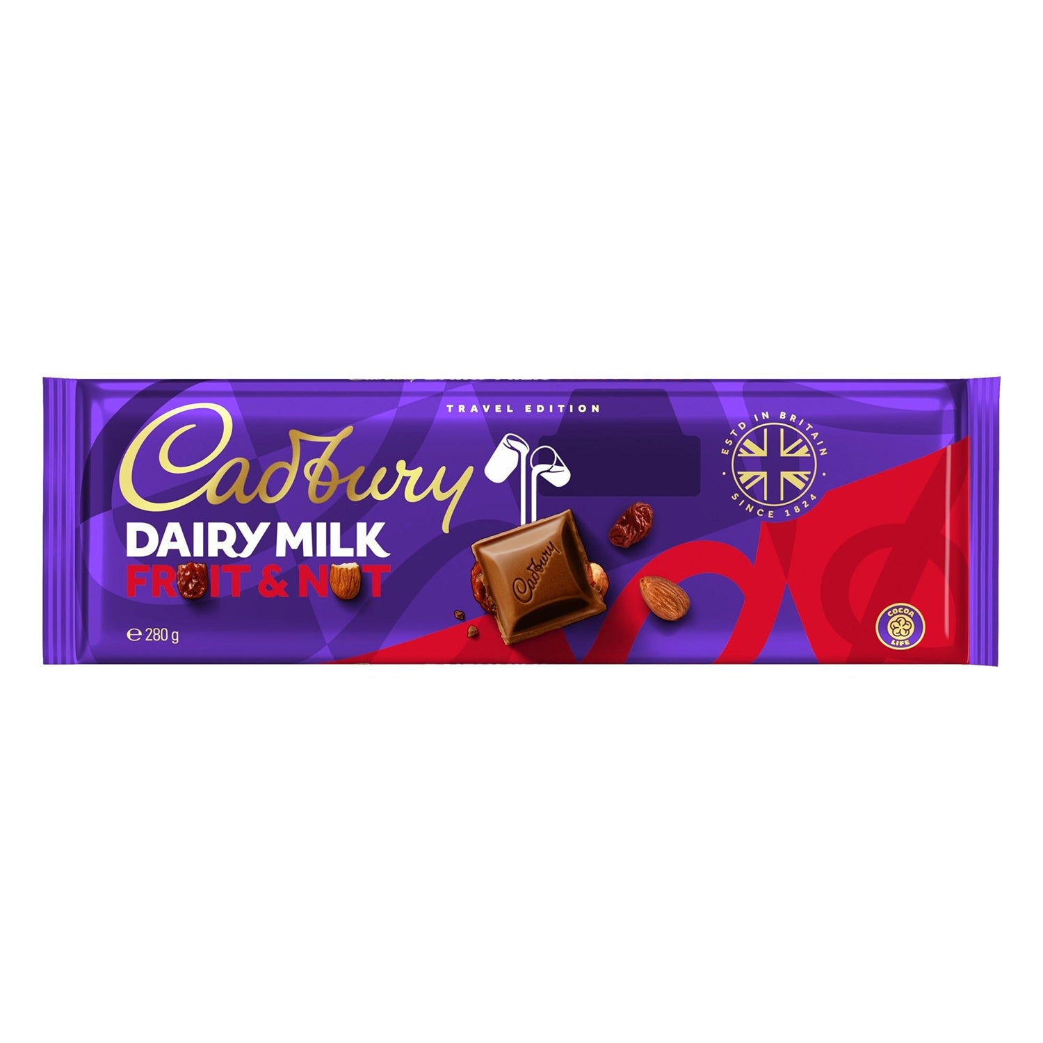 Cadbury Dairy Milk Fruit And Nut Bar 280g