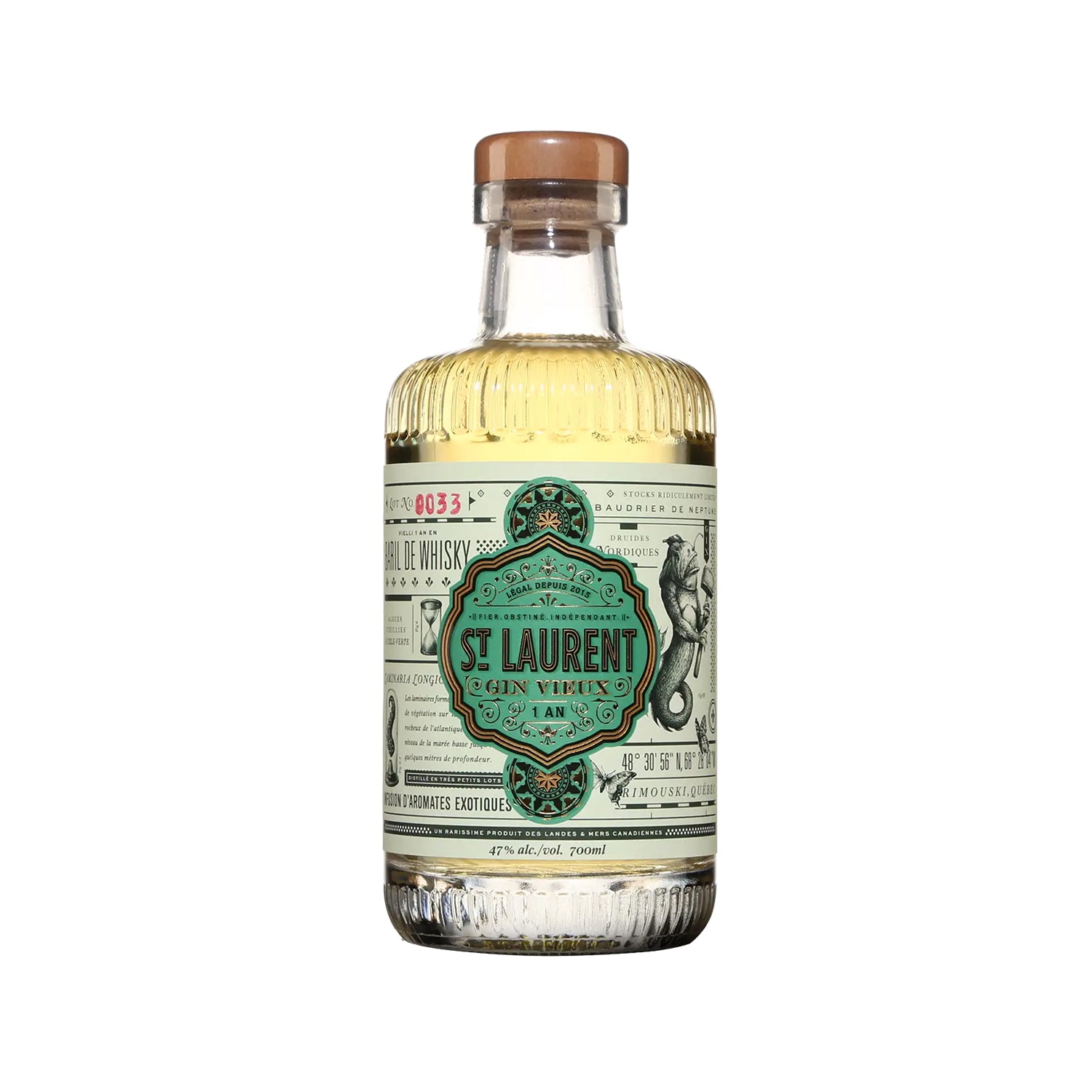 St-Laurent Gin Vieux 1 An 700ml