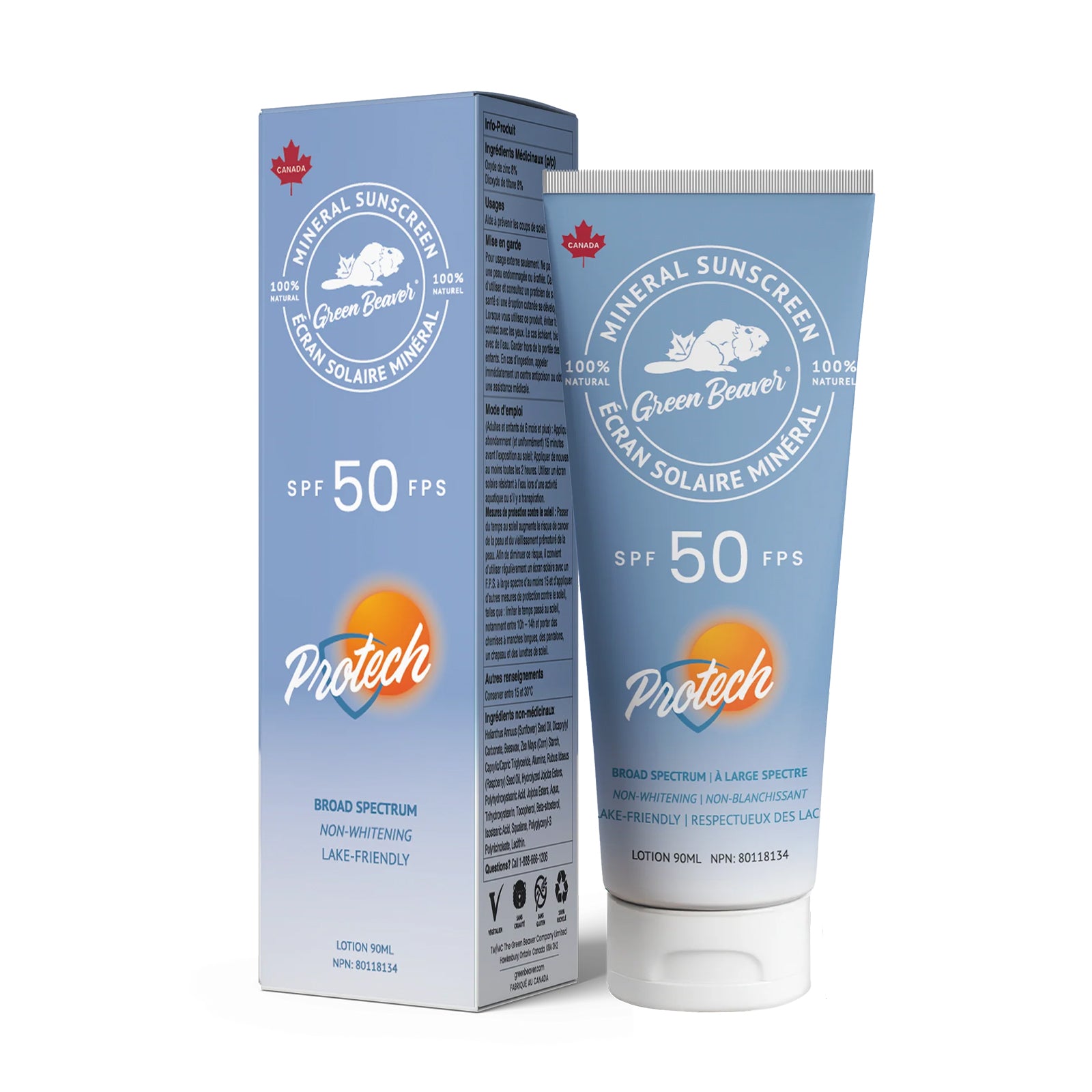 Green Beaver Mineral Sunscreen Protech SPF 50 90ml