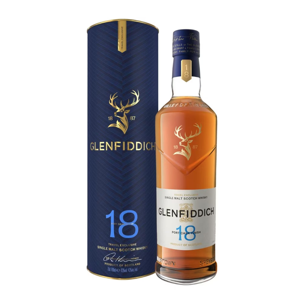 Glenfiddich Port Cask Finish Voyager Collection Travel Exclusive 18 Years 700ml