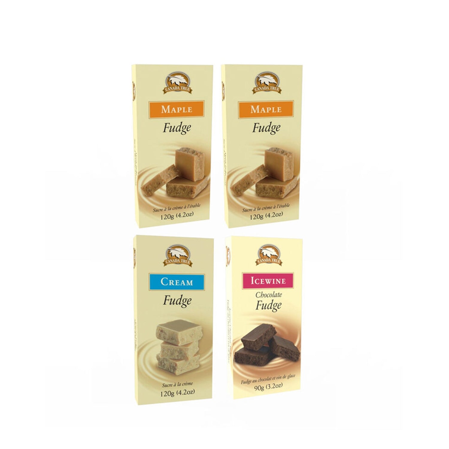 Paquet de 4 x 120 g de fudge véritable du Canada