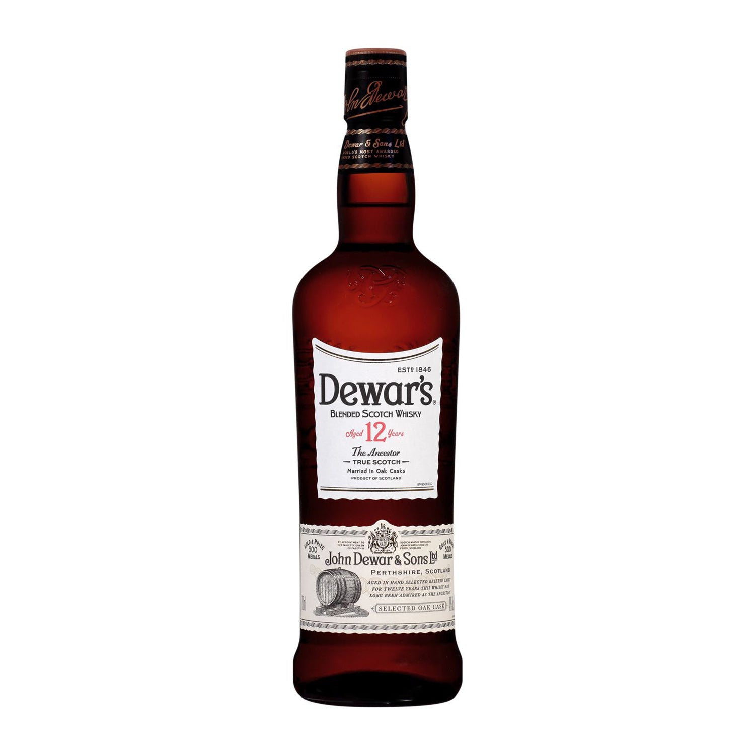 Dewar's 12 Year Special Reserve Blended Scotch Whisky 1L