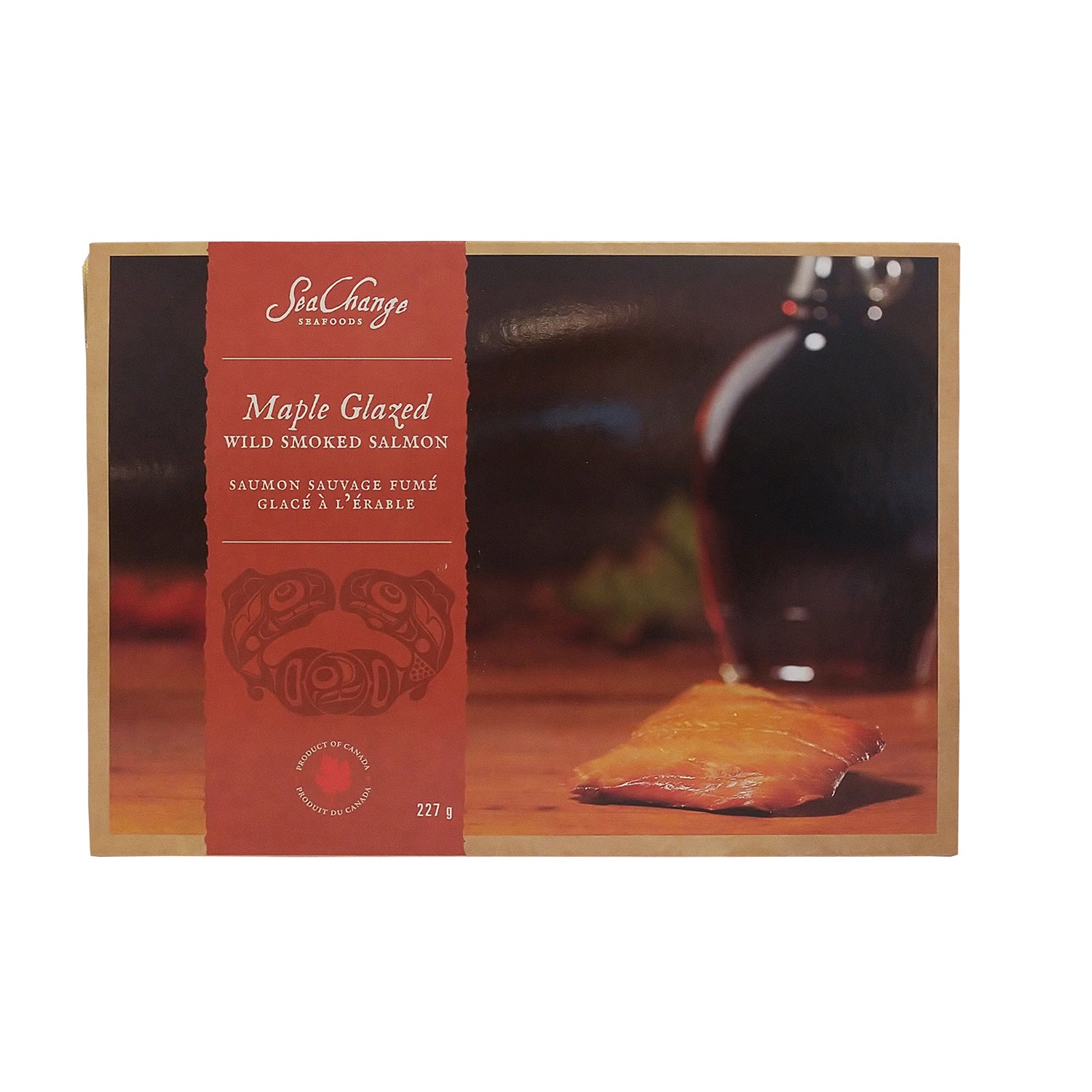 Saumon rose fumé glacé à l'érable 227g