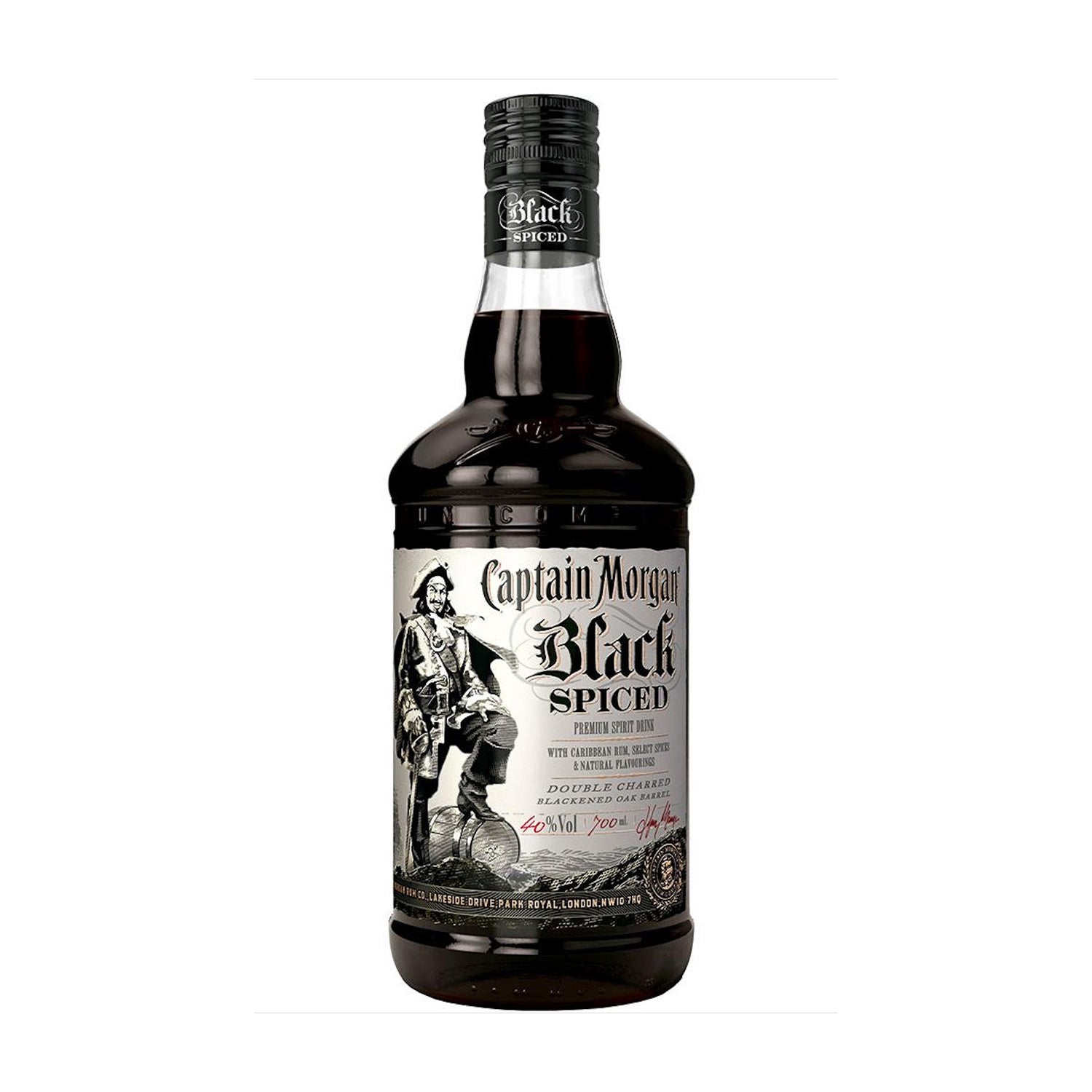 Captain Morgan Black Spiced Rum 750ml