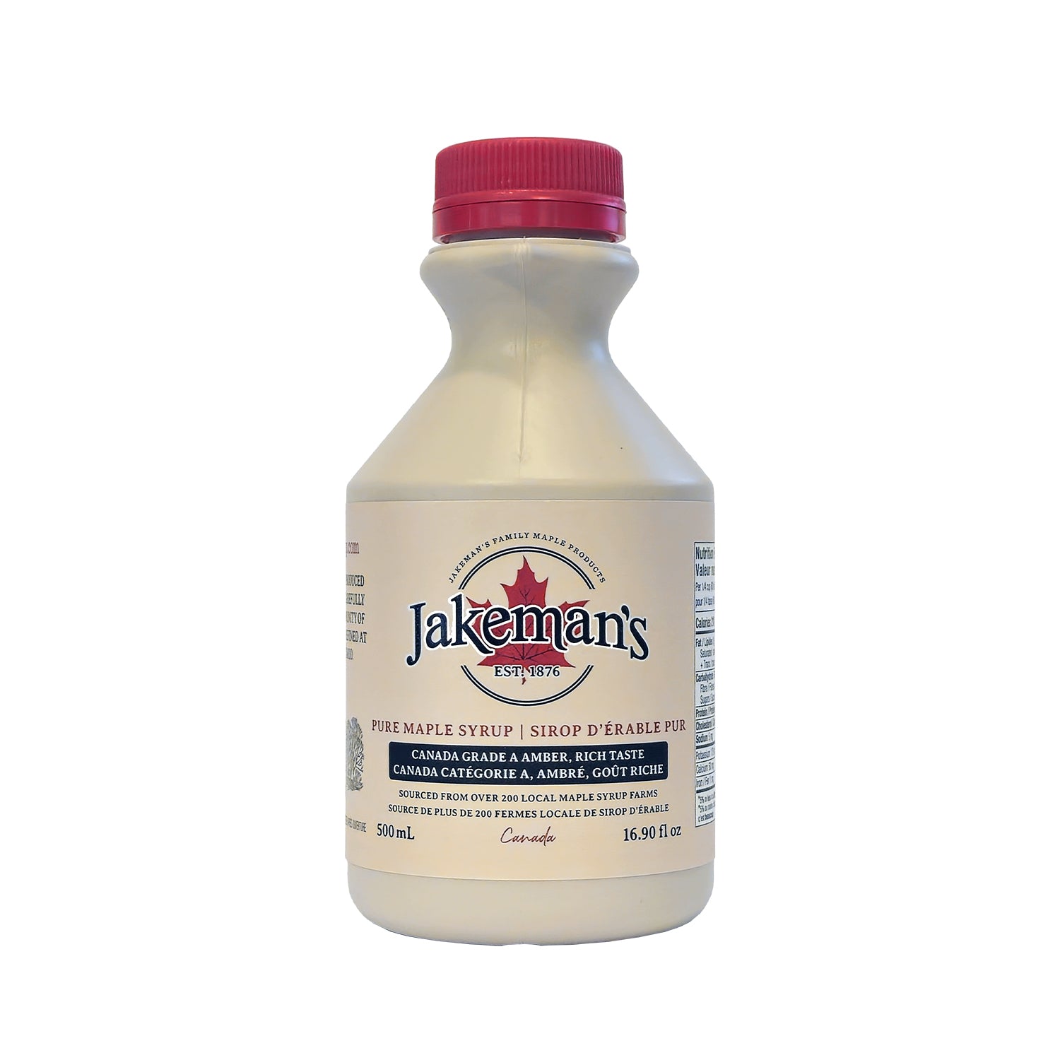Pot en plastique pour sirop d'érable Jakeman