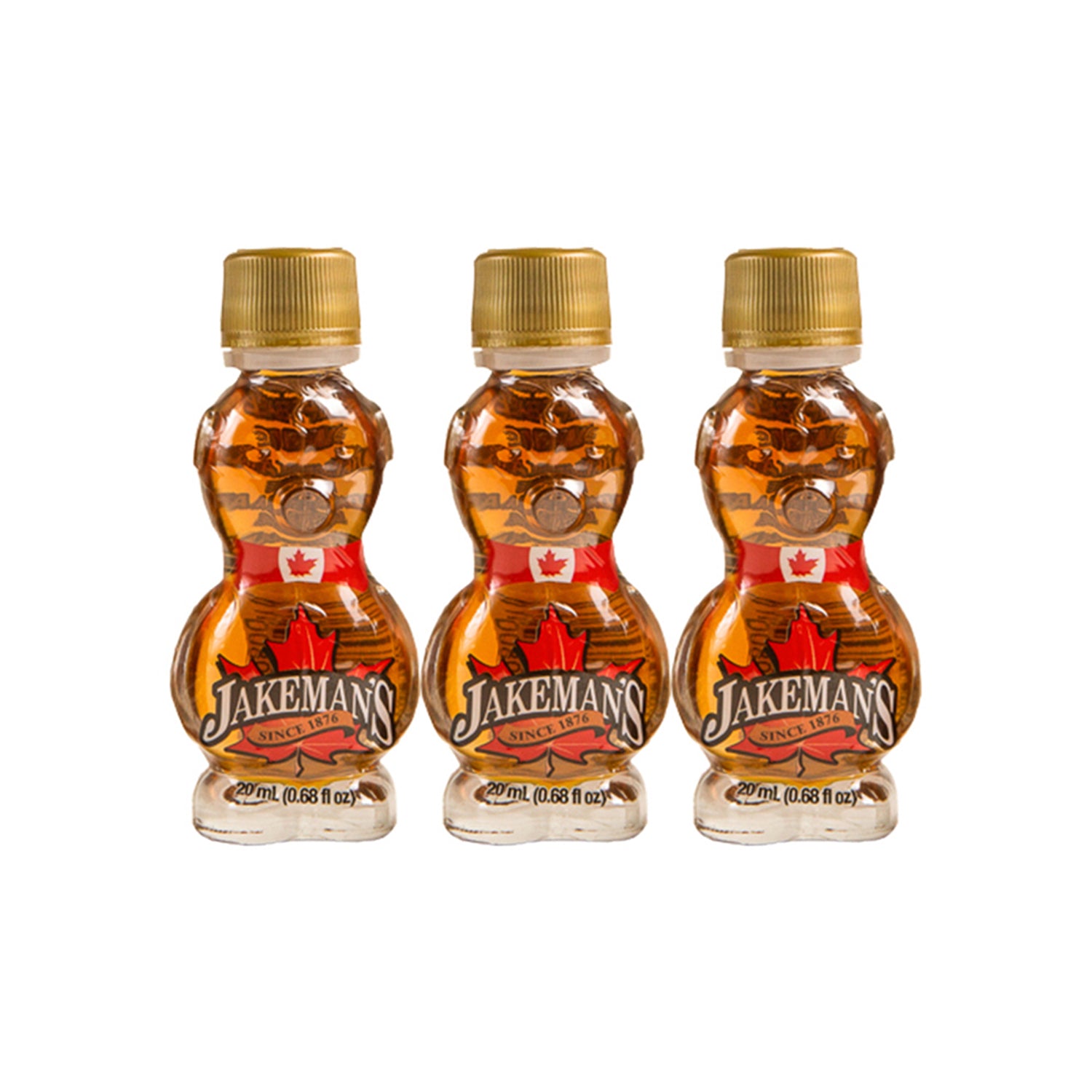 Lot de 3 oursons à l'érable de Jakeman dans un sac x 20 ml