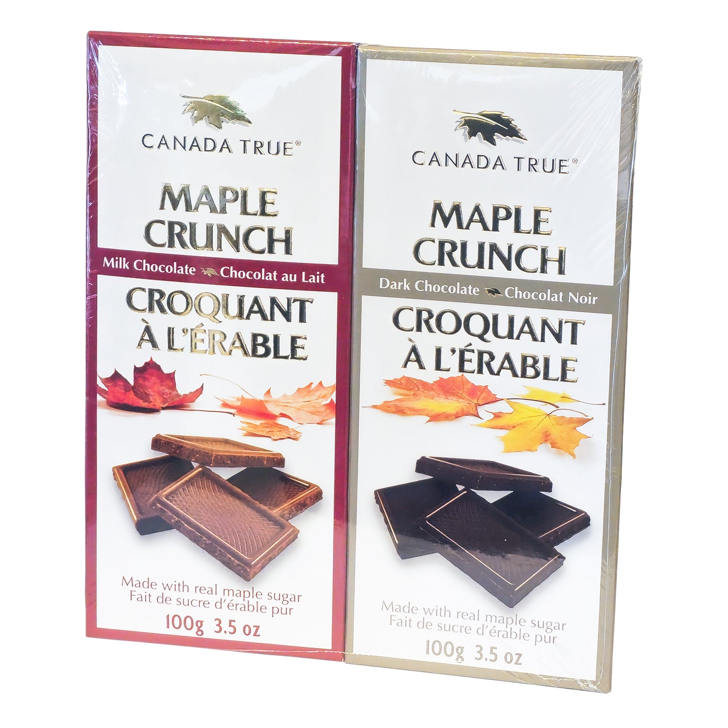 Canada True Maple Crunch Chocolate Bar  2 x 100g