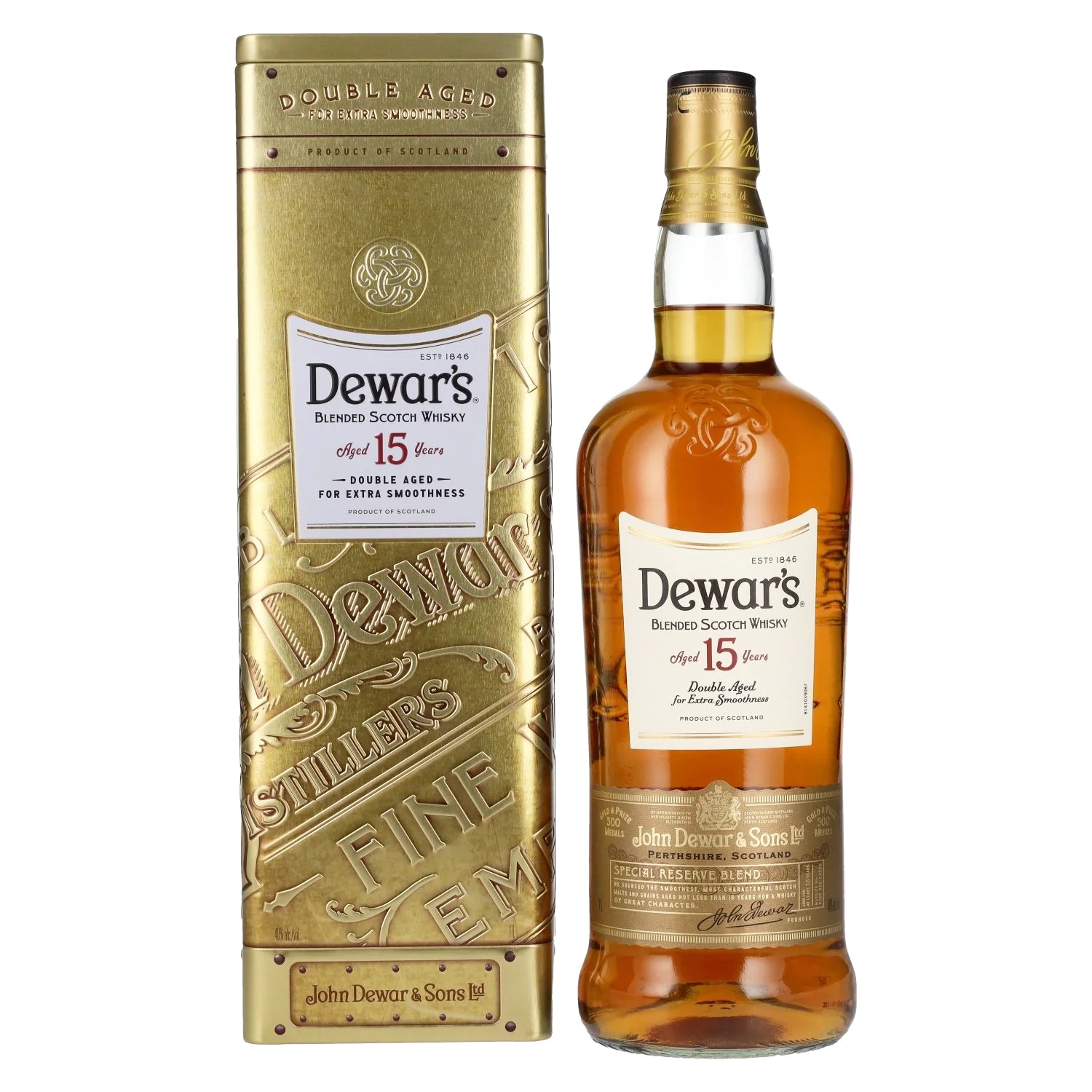 Dewar's 15 Years Old Blended Scotch Whisky 1L