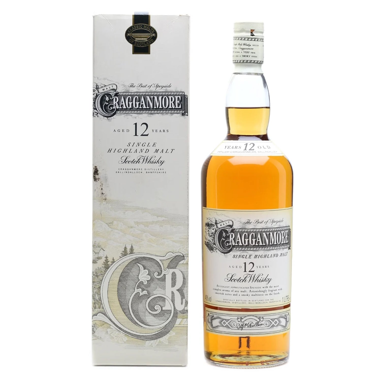 Cragganmore 12 Years Old Speyside Single Malt 1L