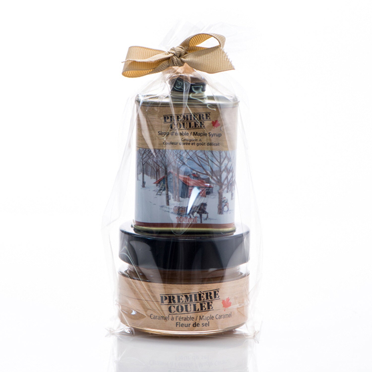 Sirop d'érable Nectart De Fleurs 100 ml et caramel à l'érable et sel de mer 150 g