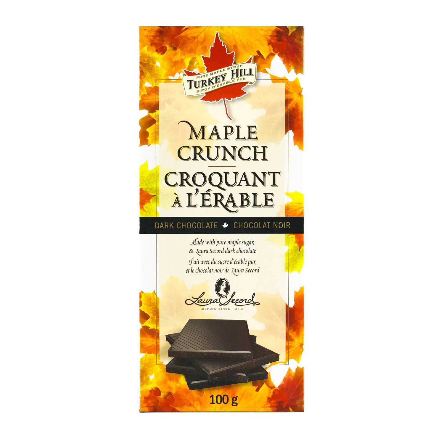 Turkey Hill Chocolat noir à l'érable 100 g