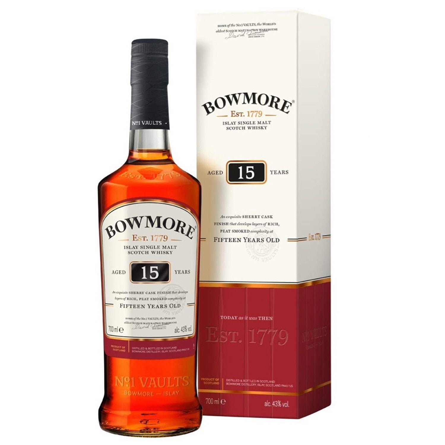 Bowmore 15 Years Old Islay Single Malt 1L