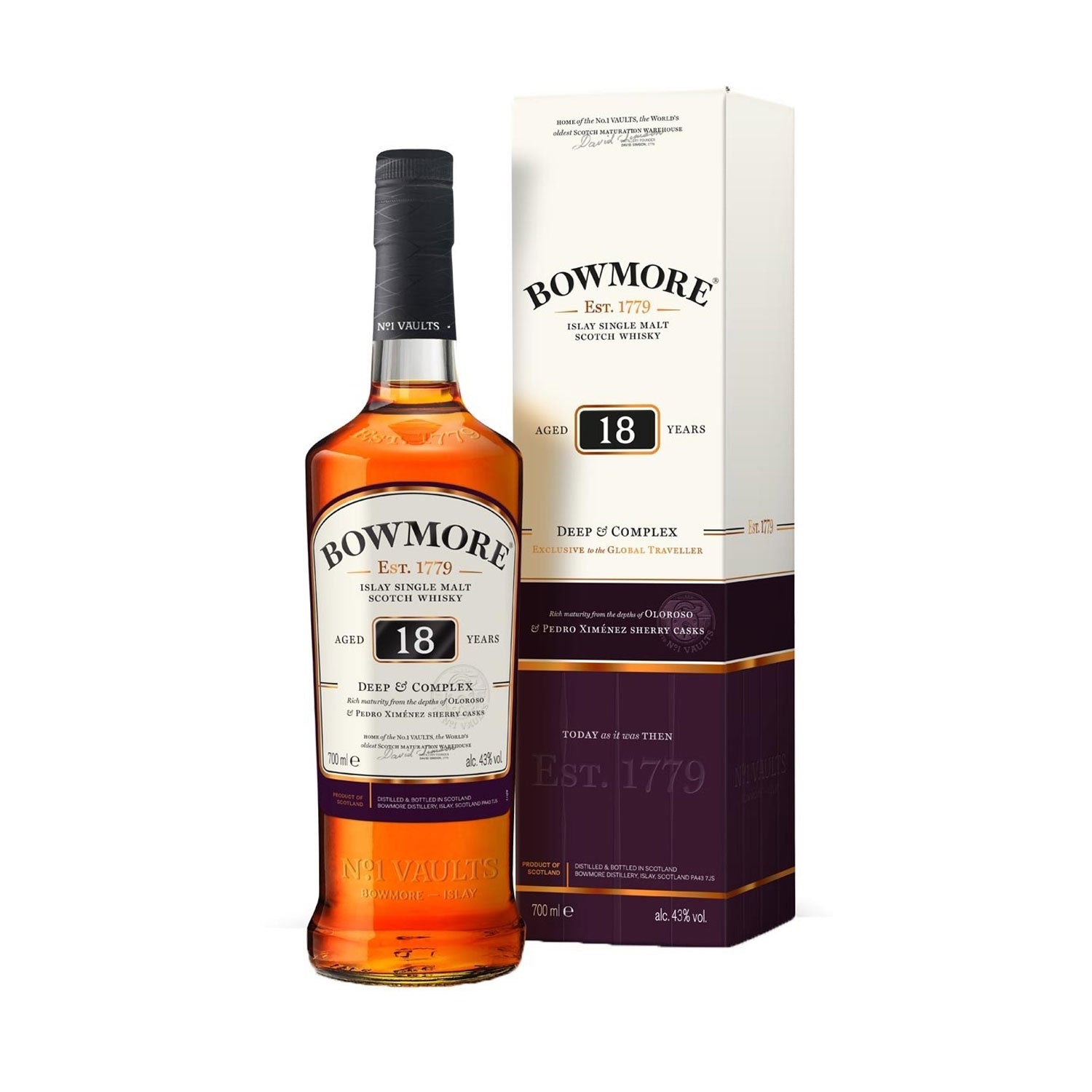 Bowmore 18 Years Old Islay Single Malt 700ml