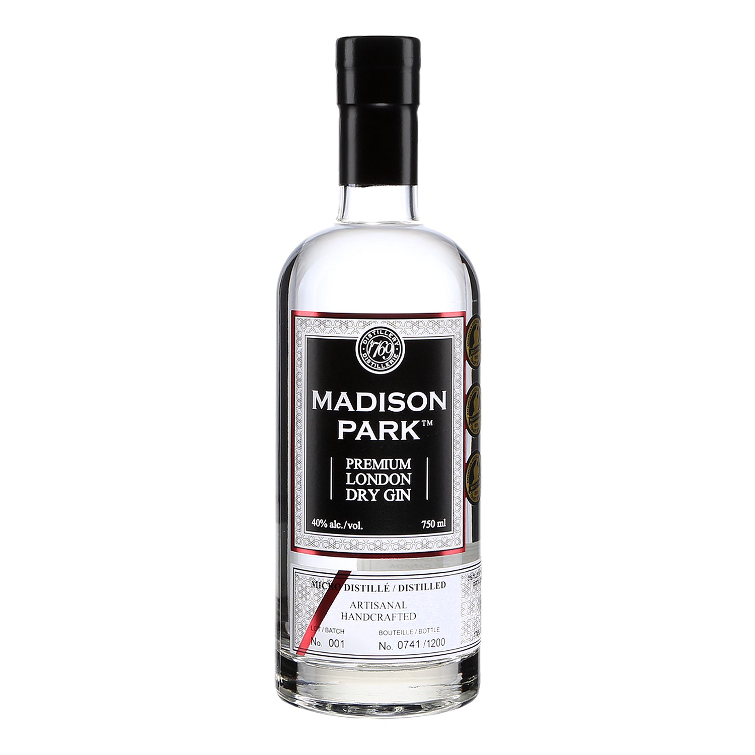 Gin sec de Londres Madison Park 750 ml