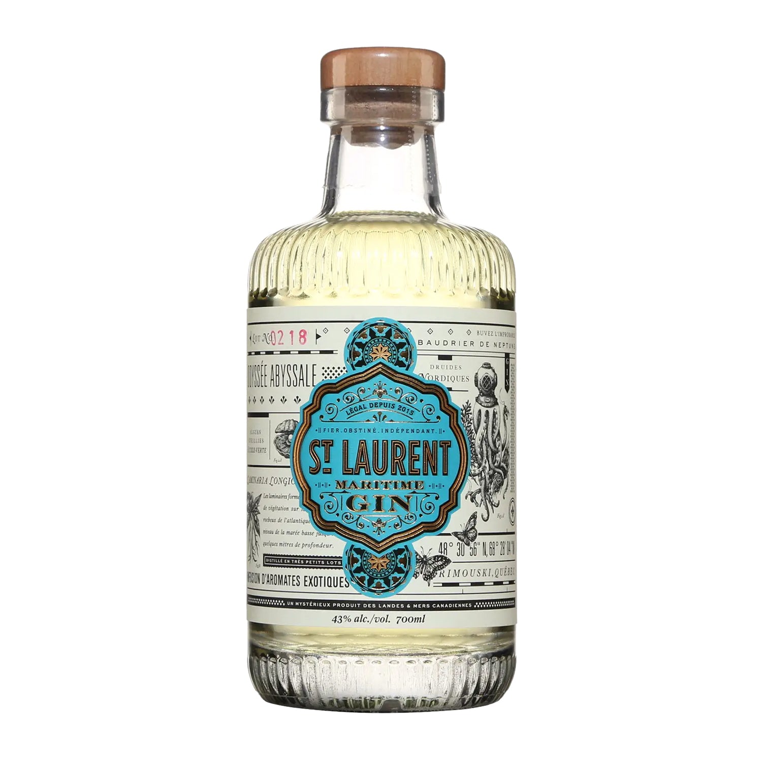 Gin sec St-Laurent 700 ml
