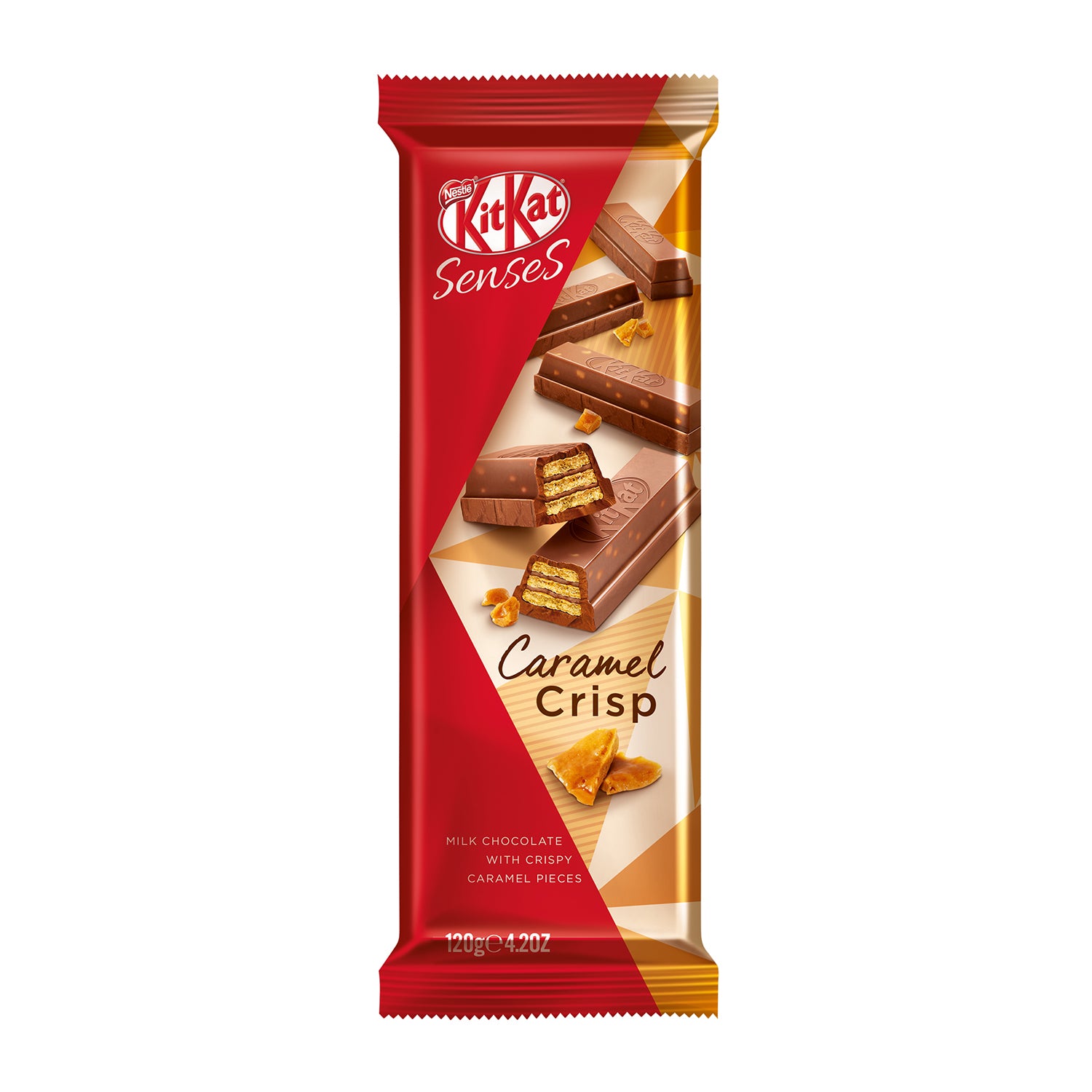Tablette croustillante au caramel KitKat Senses 120 g