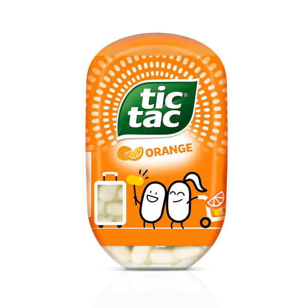 Bouteille de Tic Tac Orange T200, 98 g