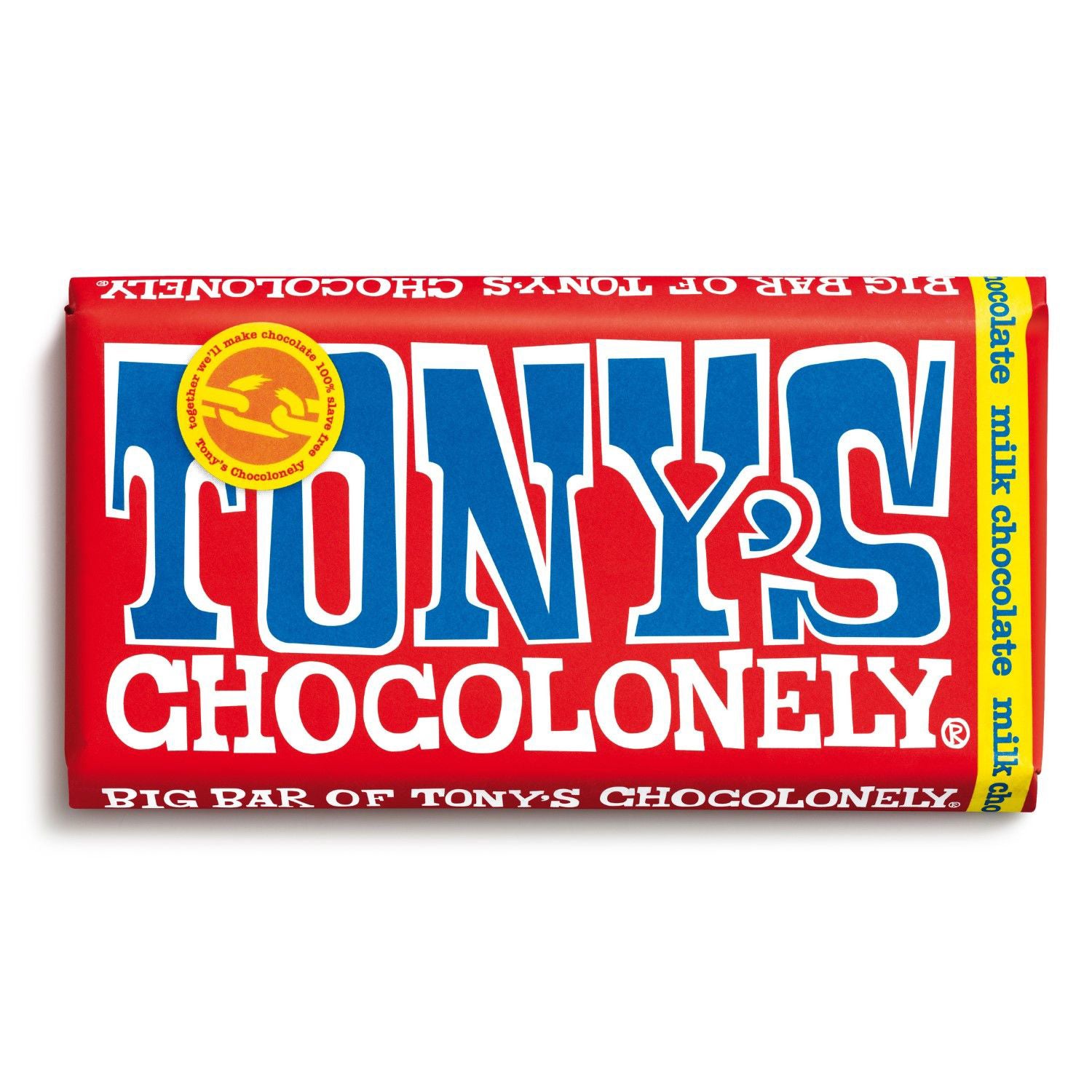 Barre de chocolat au lait Chocolonely de Tony 240 g