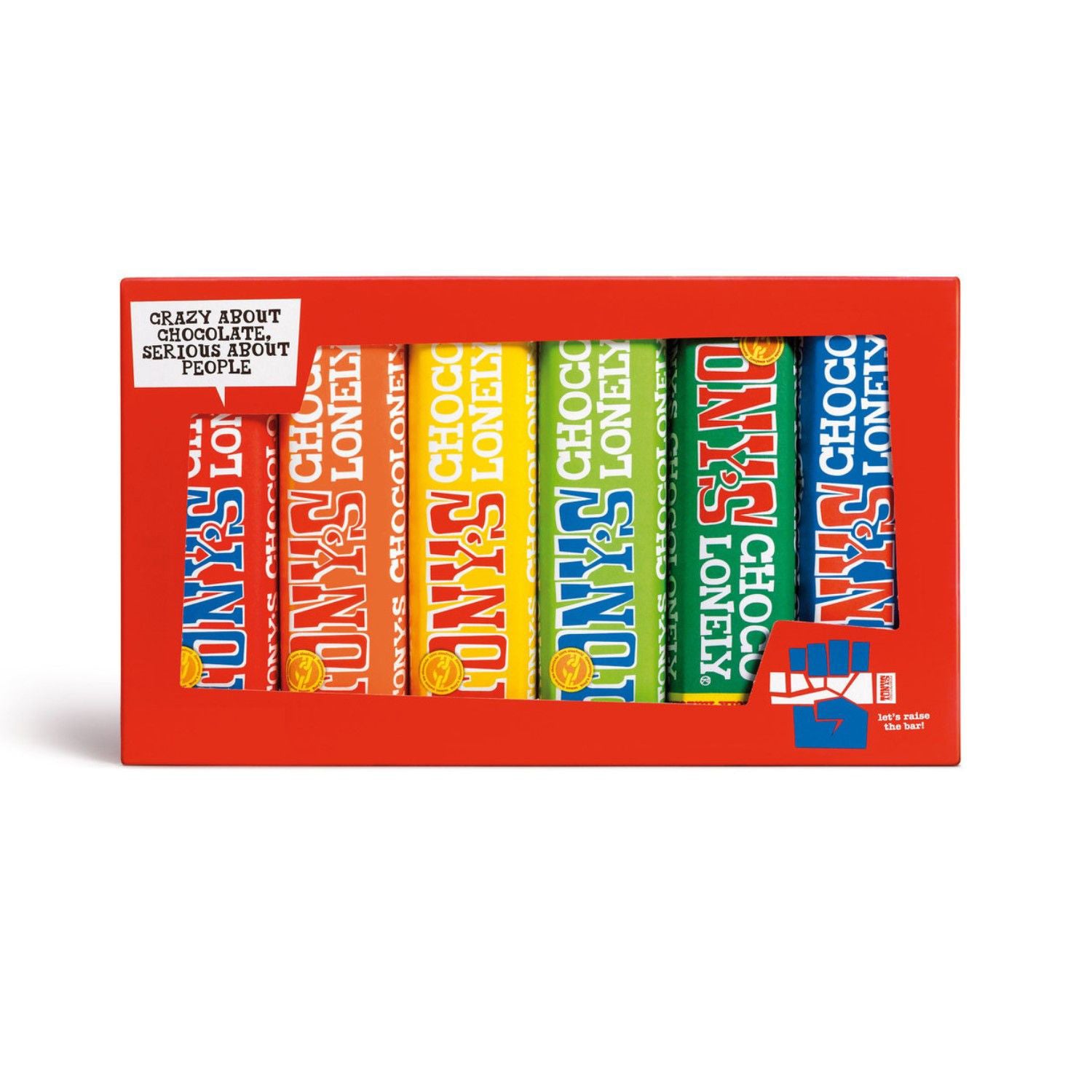 Coffret dégustation Tony's Chocolonely Rainbow 320g