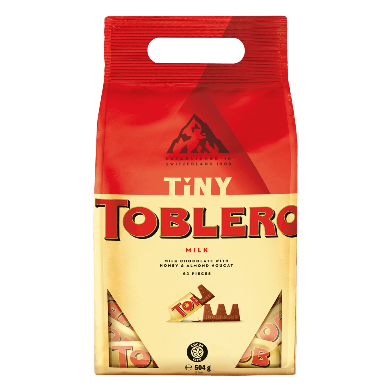 Petit sachet de lait Toblerone 504 g