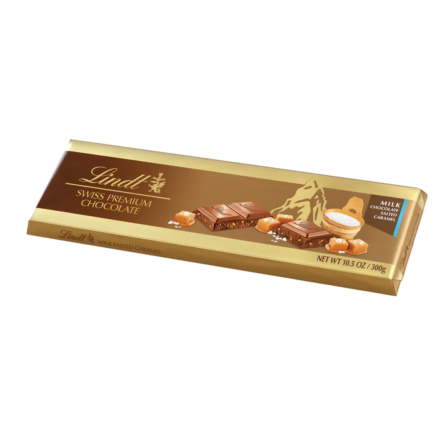 Lindt Gold Bar Milk Salted Caramel 300g