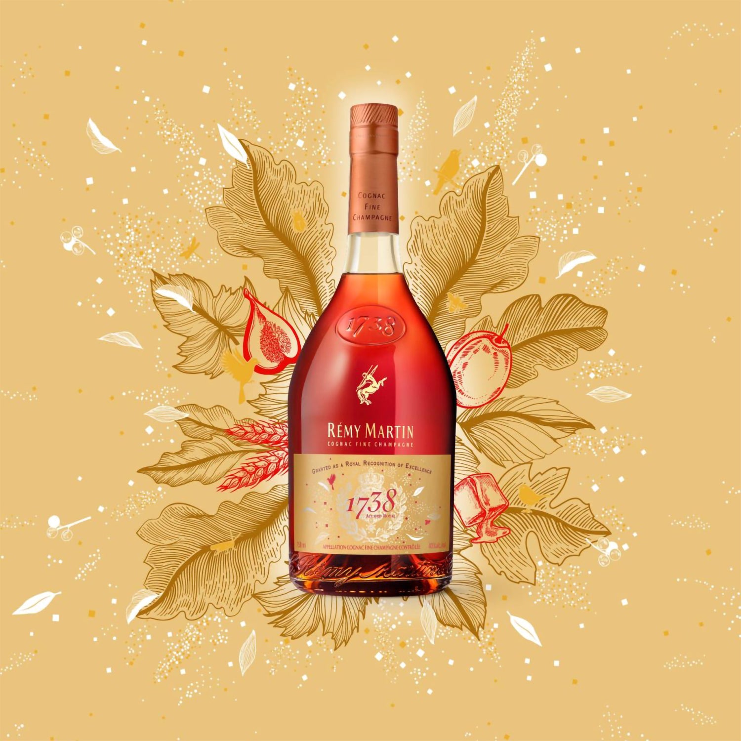 Rémy Martin 1738 Accord Royal Édition Limitée Fin d'Année 750ml