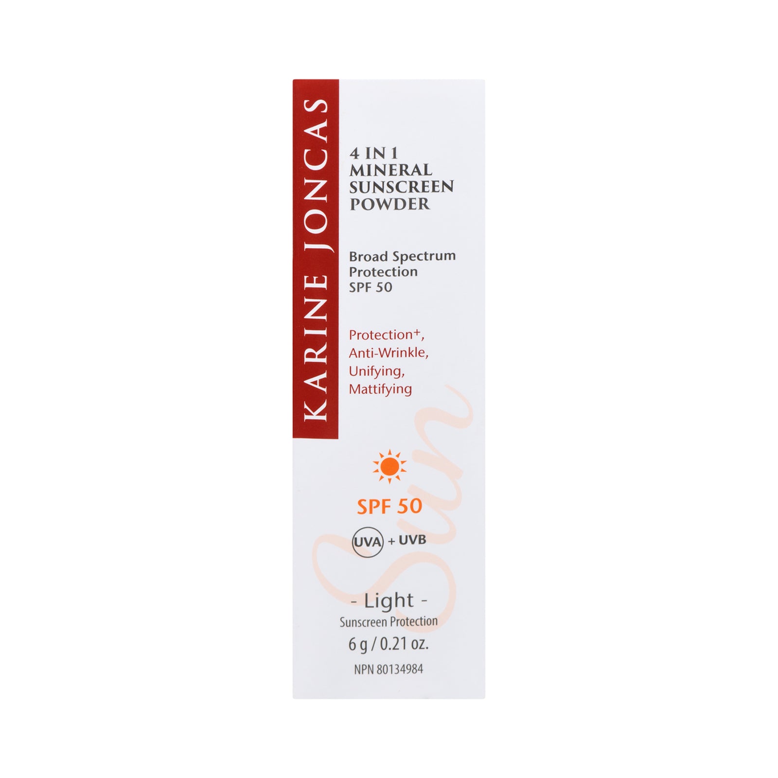 Karine Joncas 4-in-1 Mineral Sunscreen Powder SPF 50 Light 6g