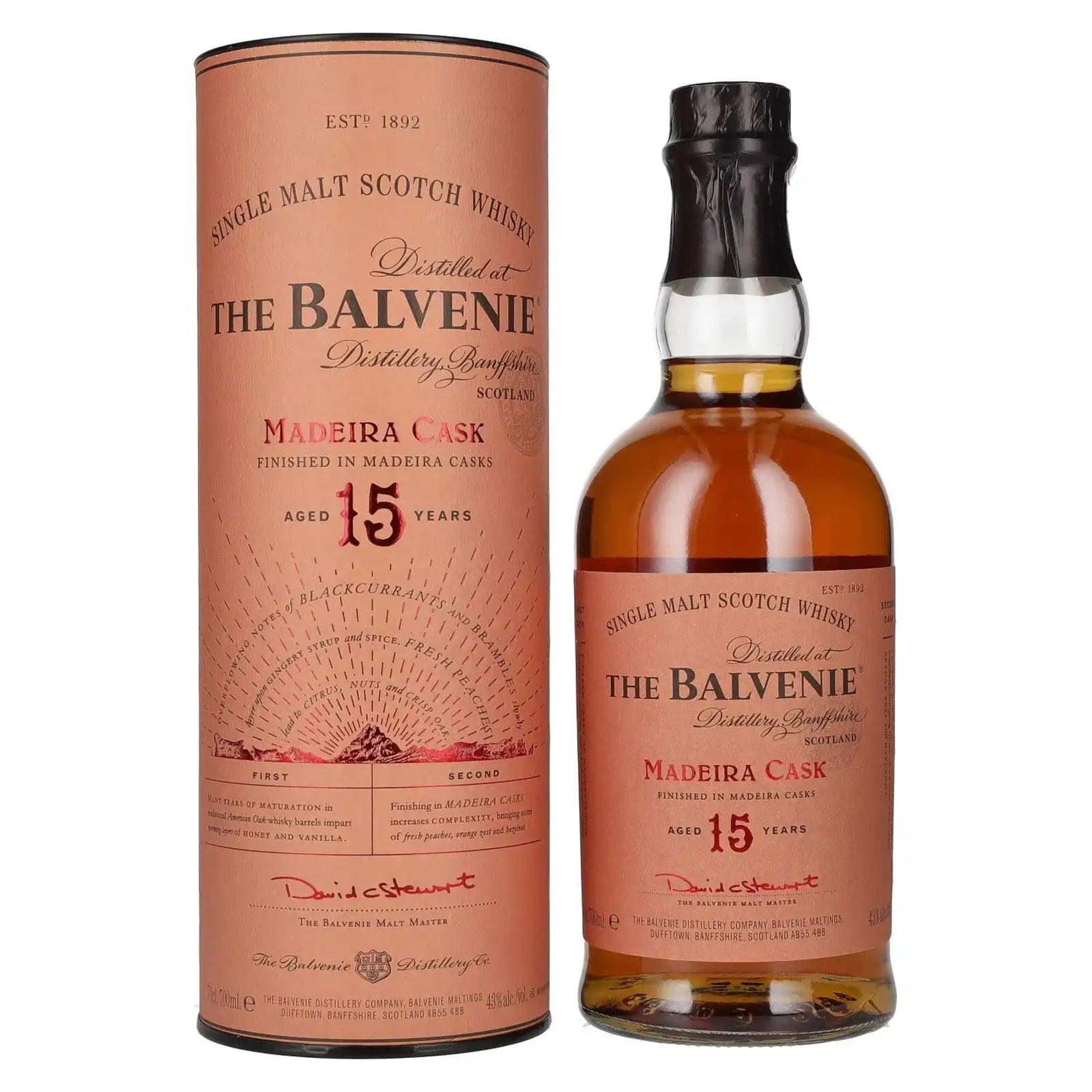 The Balvenie Madeira Cask Aged 15 Years Single Malt Scotch Whisky 700ml