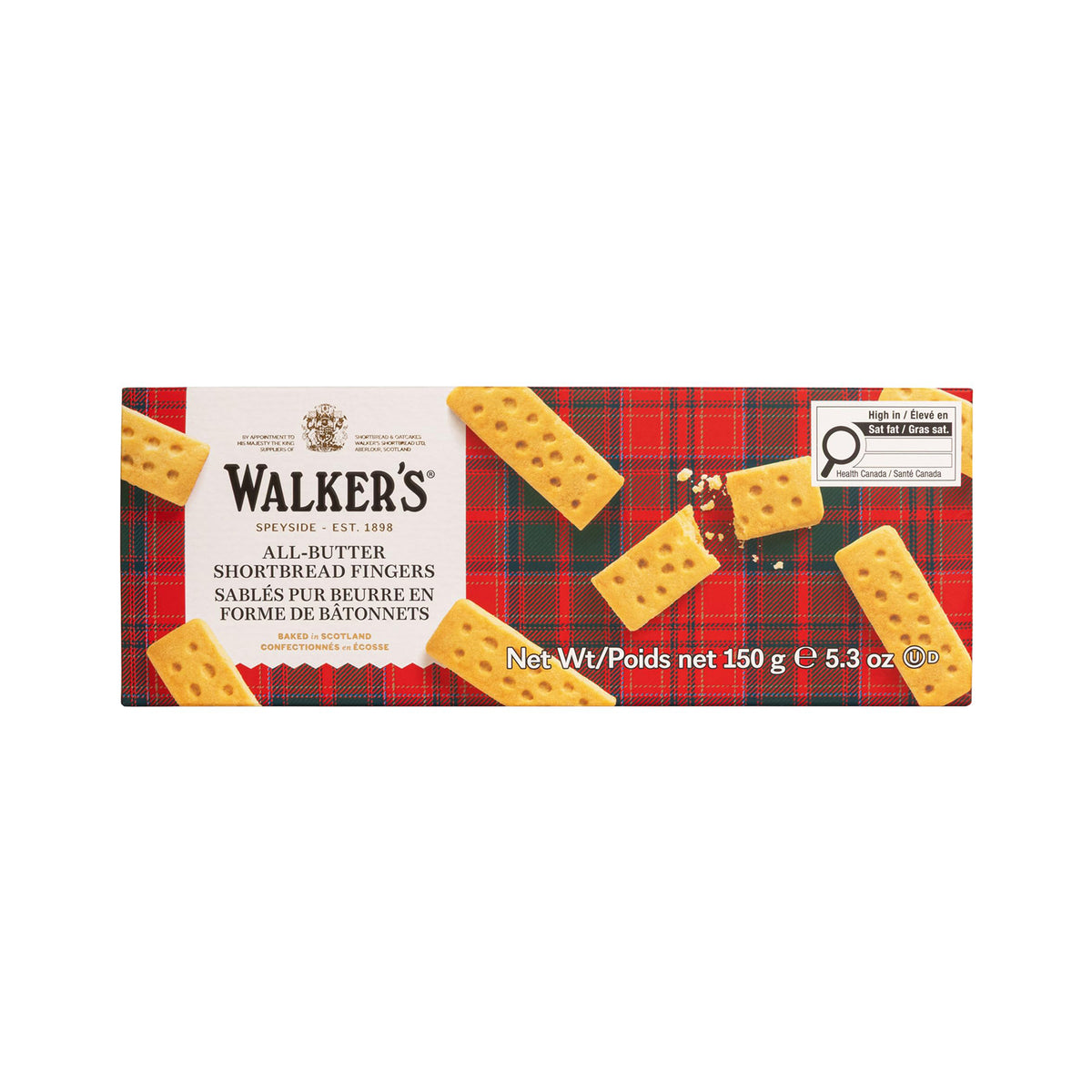 Walkers Pure Butter Shortbread Fingers 150g