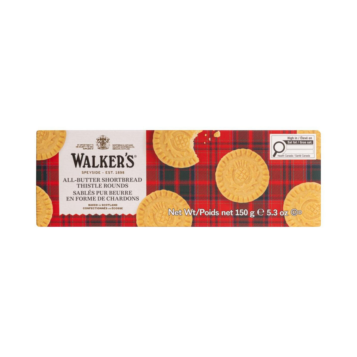 Walkers All-Butter Shortbread Thistle Rounds 150g