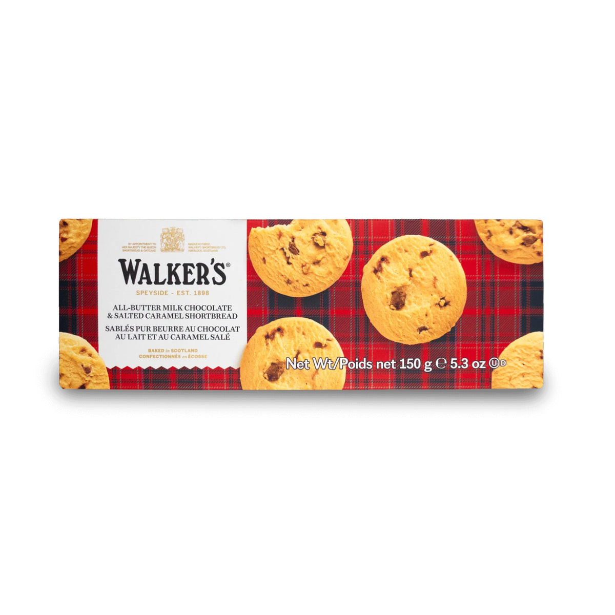 Walker's All-Butter Milk Chocolate & Salted Caramel Shortbread 150g