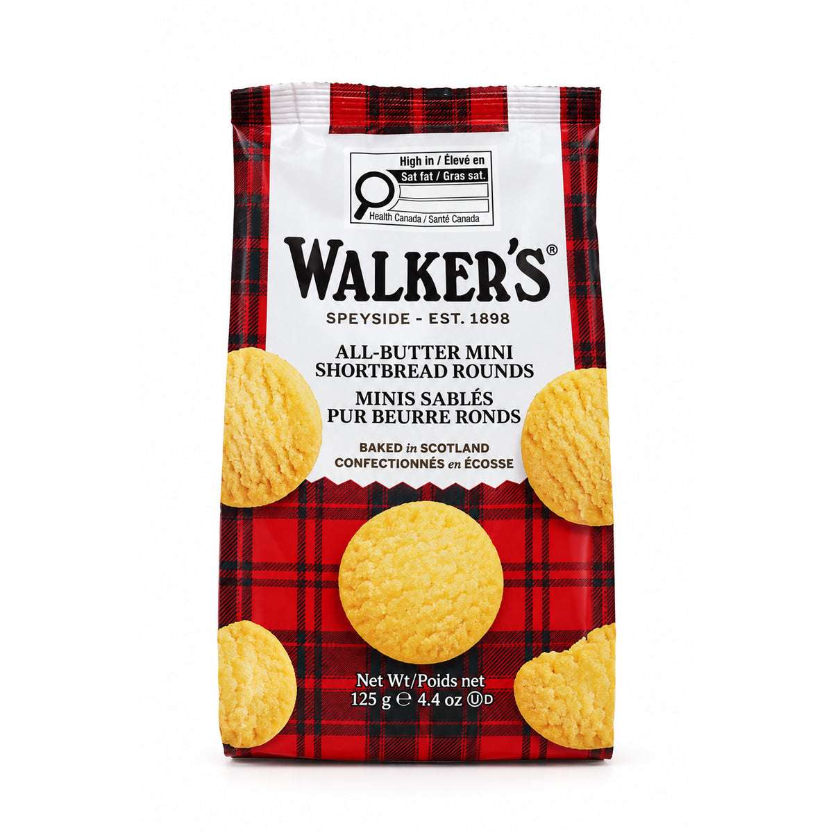 Walker's All-Butter Mini Shortbread Rounds 125g