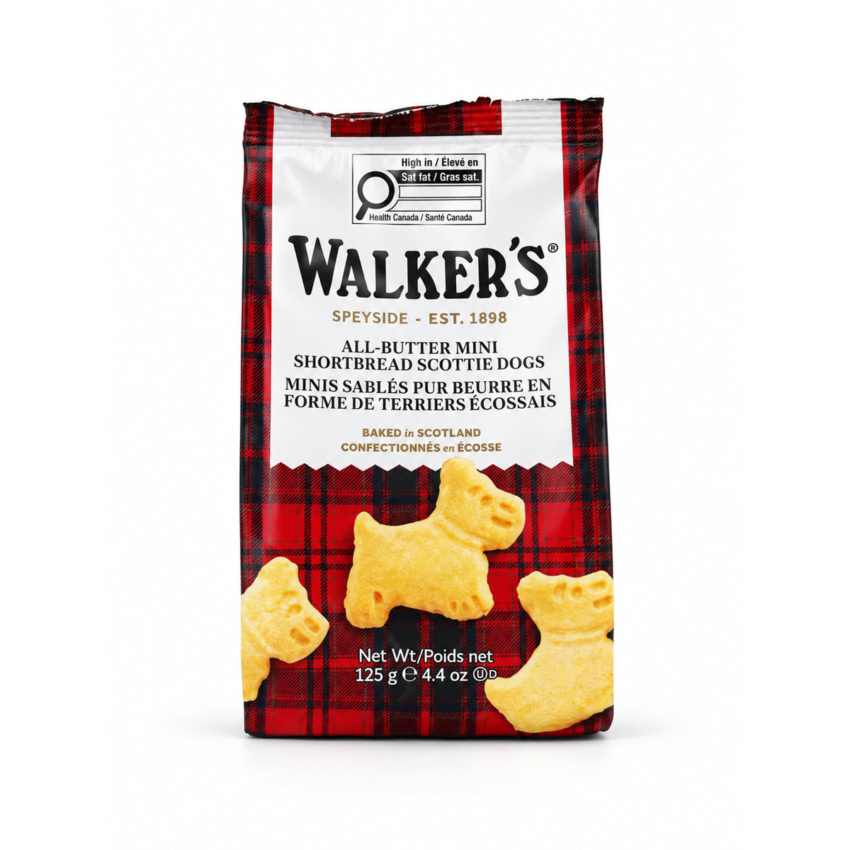 Walker's All-Butter Mini Shortbread Scottie Dogs 125g