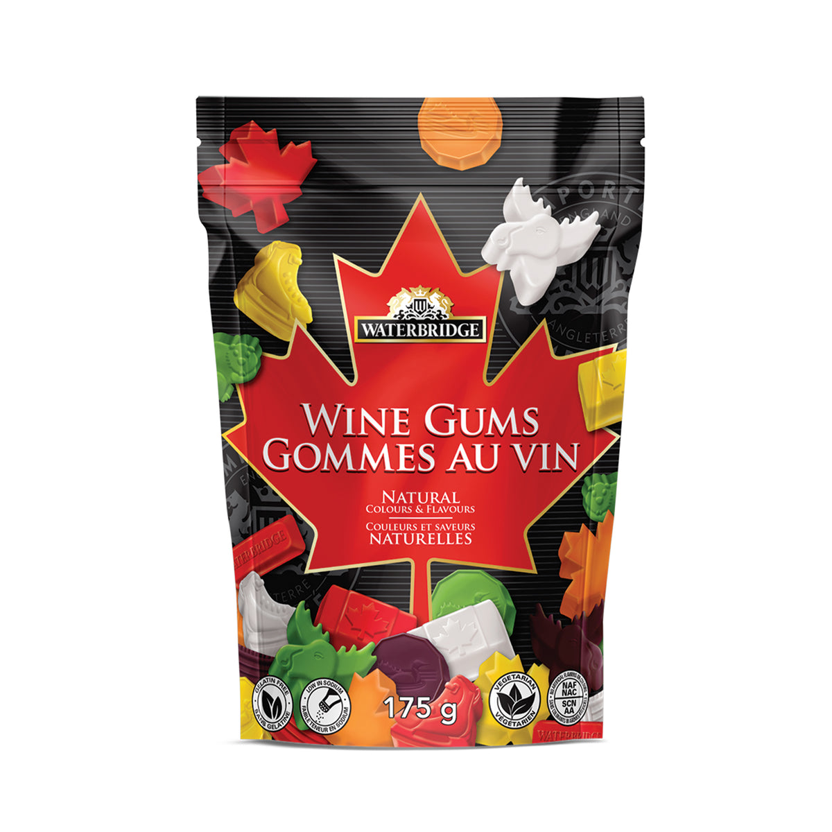Waterbridge Wine Gums Canada Mix Bag 175g