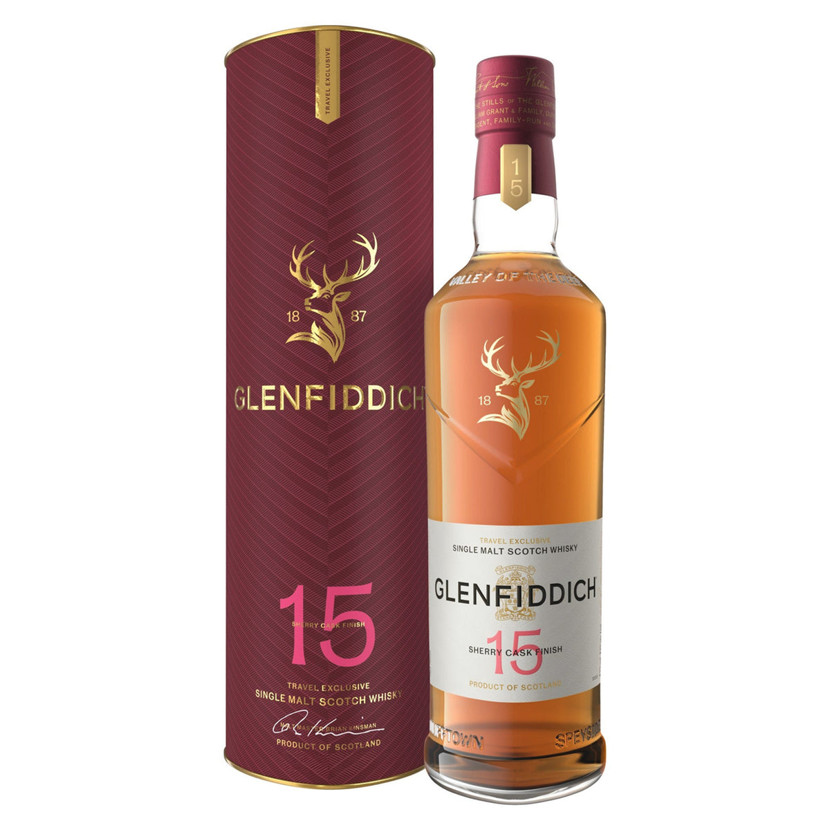 Glenfiddich 15 Year Old Sherry Cask Finish Whisky 1L