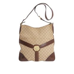 Gucci  GG Canvas Reins Shoulder Bag  Authentic Pre-Loved Luxury