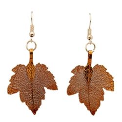 Kc Gifts Earrings Burnt orange Maple leaf