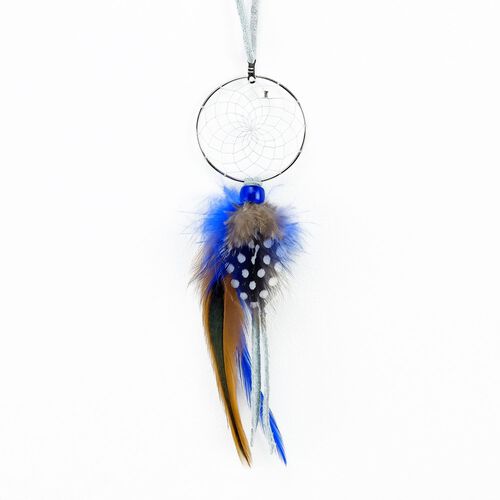 Monague Native Crafts Ltd. 1.5" Baby Blue Metal Dream Catcher