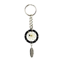 Monague Native Crafts Ltd. 1.25" Black Dream Catcher Keychain