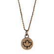 Kc Gifts Maple Necklace Gold Tone
