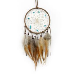 Monague Native Crafts Ltd. 4" Brown Vision Seeker Dream Catcher