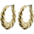 Pilgrim EILEEN twirl hoop earrings gold-plated