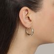 Pilgrim MADDIE recycled chunky hoop earrings gold-plated